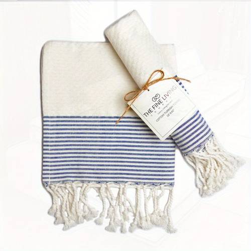 turkish hand towels set of 2 100 kitchen and bathroom hand towels decorative hand towels for bath guest face hair tea dishcloth 40x18 inch white blue
