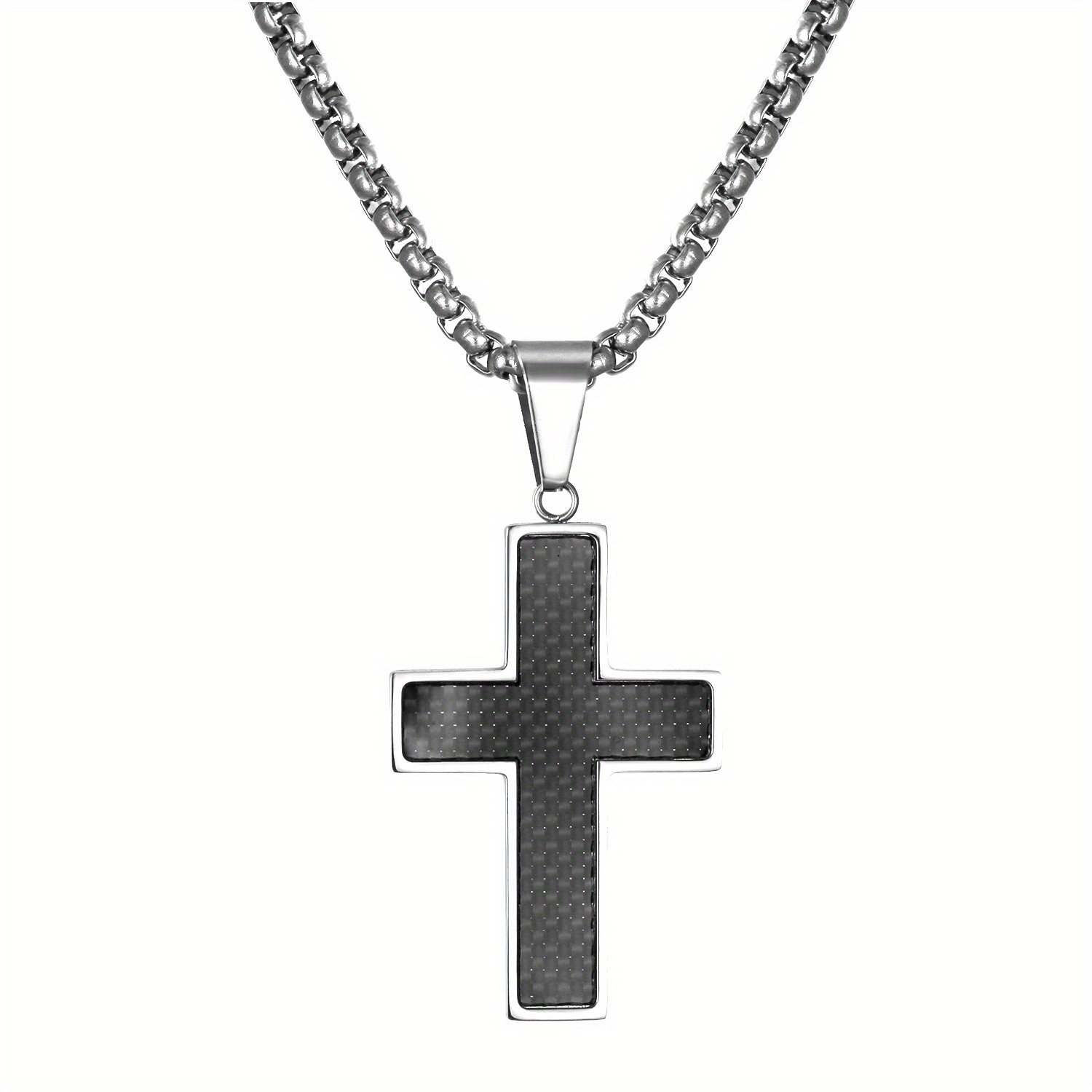 Jewelrywe Stainless Steel Couple Necklace With Interlocking Pendant - Matching Symbol, Elegant Matching Bands For &, Valentine's Day/christmas Gift, Wearable Faith-based