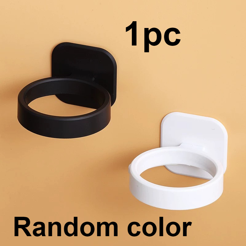 TEMU 1 soporte de pared para secador de pelo, organizador de baño, color aleatorio, diseño minimalista que ahorra , estructura adecuada para