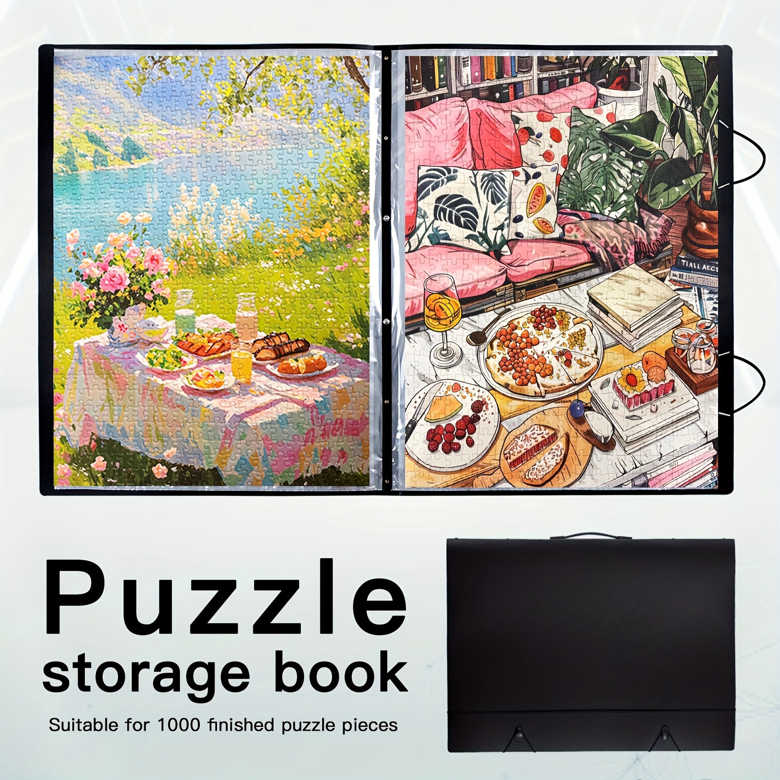 50,8 cm x 71,12 cm Puzzle-Aufbewahrungsmappe mit groem Fassungsvermgen  fr Enthusiasten | 1000 Teile Puzzle Organizer Zubehr, Kunststoffmaterial,  kein * erforderlich *-Aufbewahrung ...
