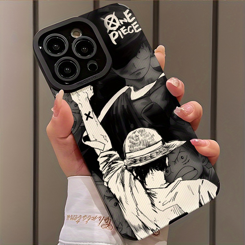 Estuche Especial para Móvil con Diseño de Chico con Sombrero de Paja Adecuado para iPhone16,16plus,16pro,16promax, para iPhone 15,15Plus,15Pro,15ProMax, 14,14Plus,14Pro,14ProMax, 13,13Pro,13ProMax, 12,12Pro,12ProMax, 11,11,11Pro Max,7,8,X,XS, Anti-manchas, a la Moda, Trendy