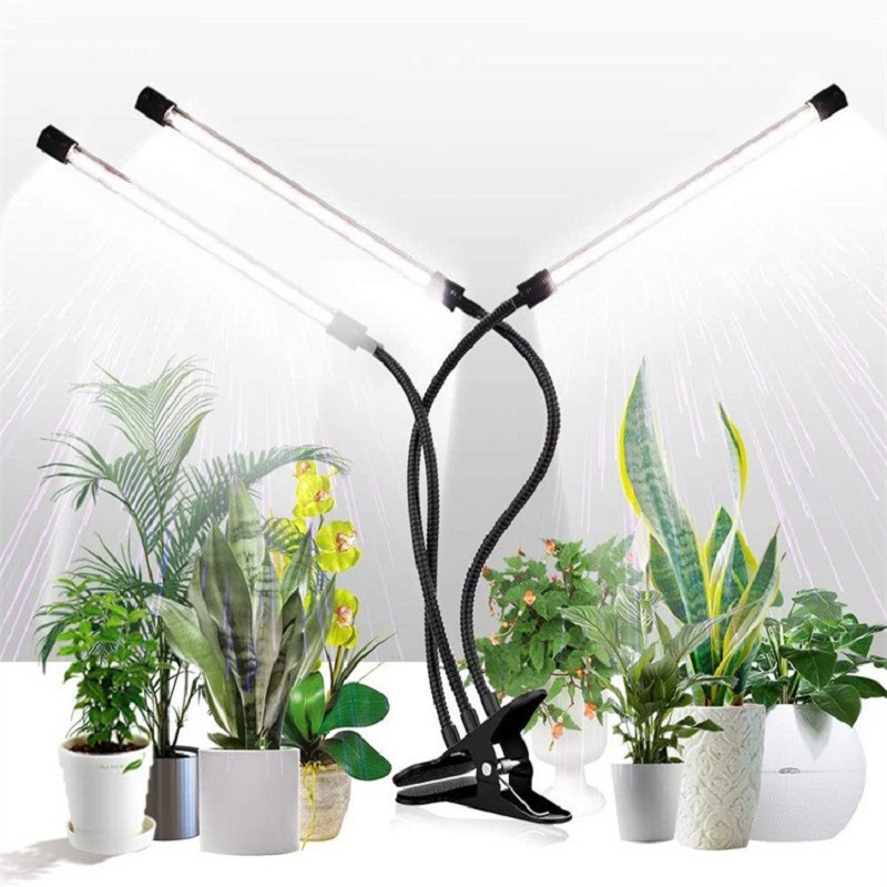 

3 Color Usb-powered Led Grow Light With Full Adjustable Auto Timer For Indoor Plants Flexible Clip-on Plant Lamp For Greenhouse &