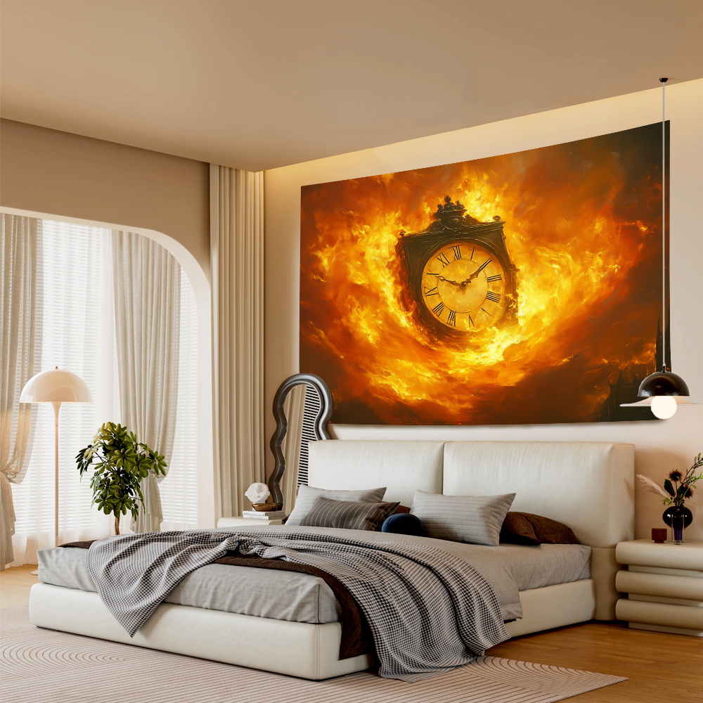 Reloj Colgante Reloj De Pared Para Recamara Pieza, Tapiz De Pared