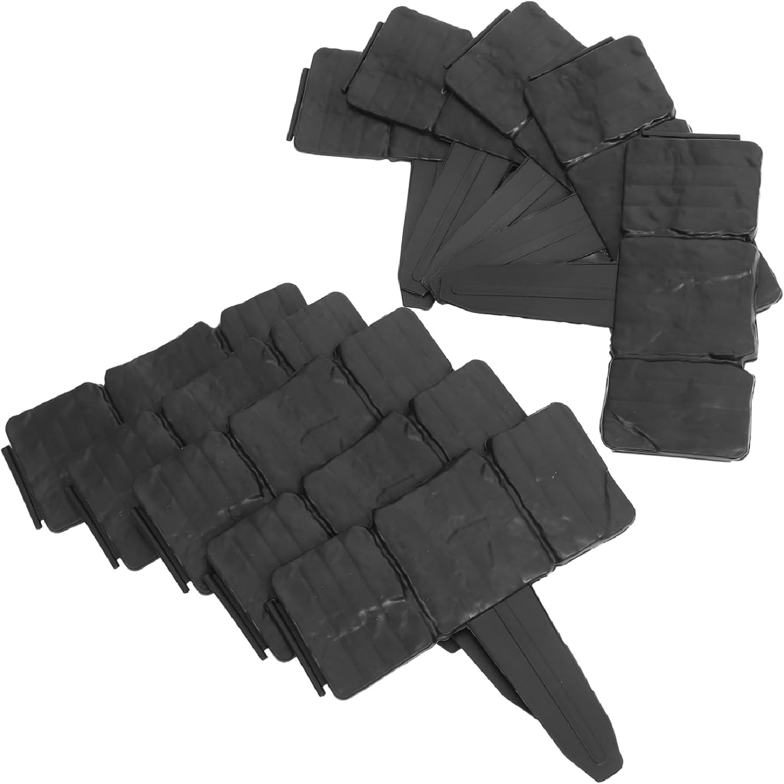 TEMU Tall Flower Bed Border Made Of Flexible Plastic, Ideal For Decorative Lawn Fencing, Suitable For Patios And , Consisting Of 100pcs