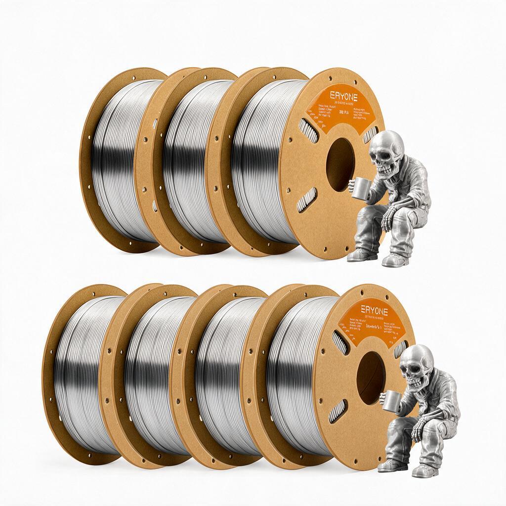 Eryone Pla- 3d Printing Supplies Filament For 3d Printer, 7 Rolls, 7kg 1.75mm +/ -0.03mm, Easy & Transition