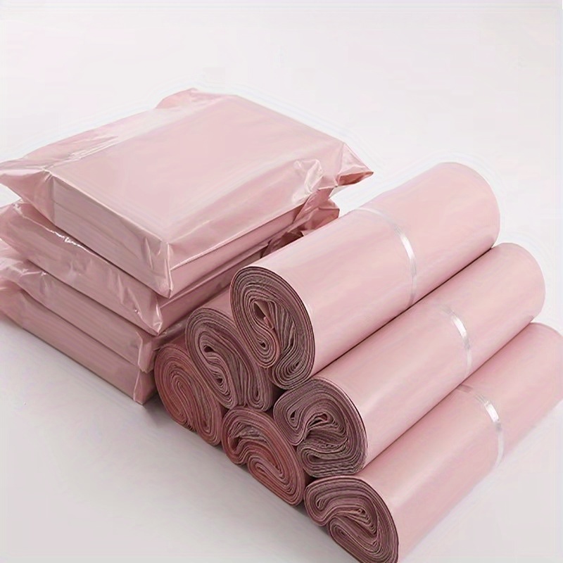 

100pcs Pink Pe Shipping Bags 12.6x14.96" - Poly Mailers For Clothing, Shoes, Socks | Packaging, Bags, Plastic