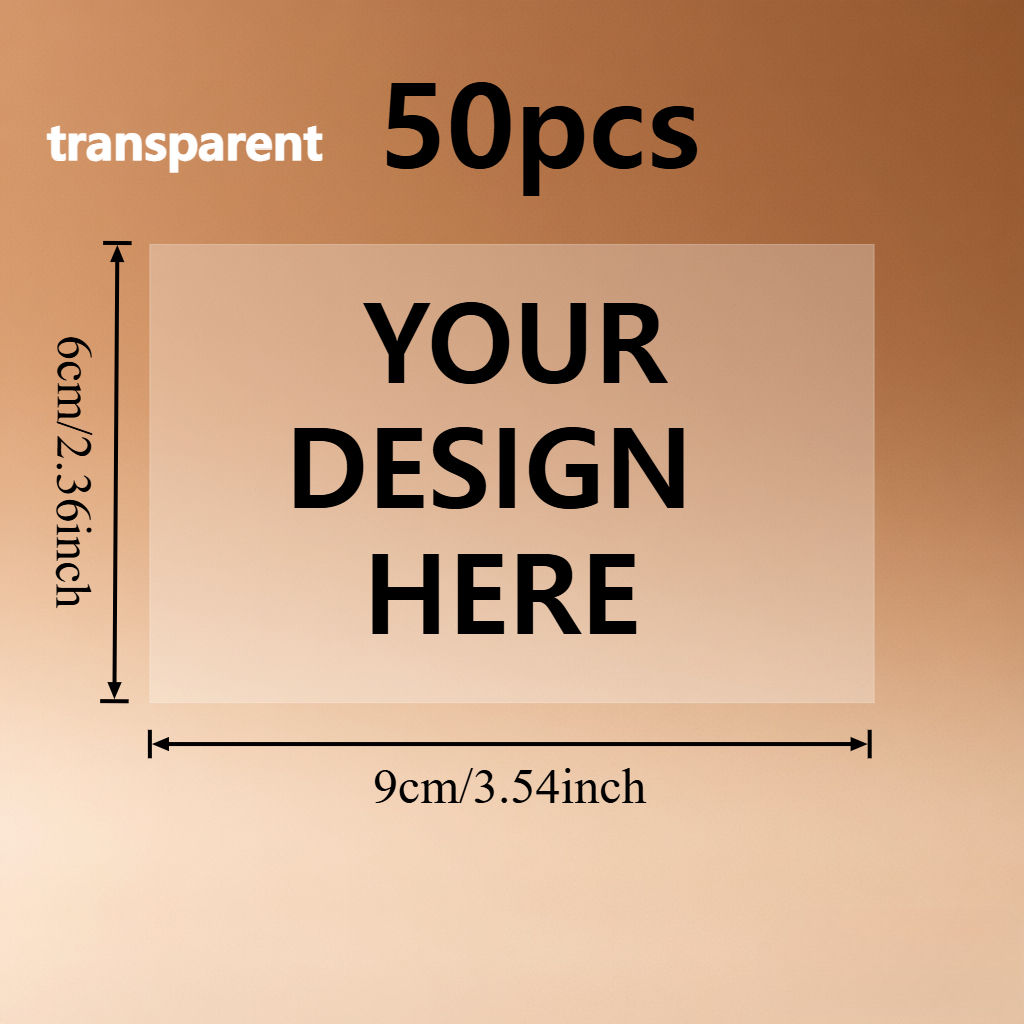 TEMU Customizable Labels And Stickers In 4*6 Cm Or 6*9 Cm Sizes, Featuring Address Labels With A Of White Background Or Transparent Pvc Waterproof
