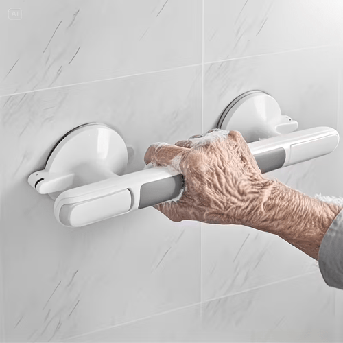 1pc suction cup safety grab bar no drill installation for and disabled support in room sturdy bathtub grab bar