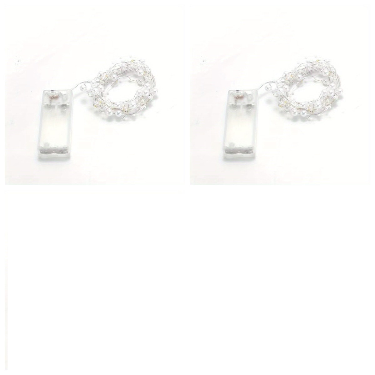 TEMU 2pcs 1.5m Pearl-shaped Led String Lights, For Gift Decoration, Art Decoration, Bedroom, Wedding, Christmas, Holiday Decoration, Christmas Tree