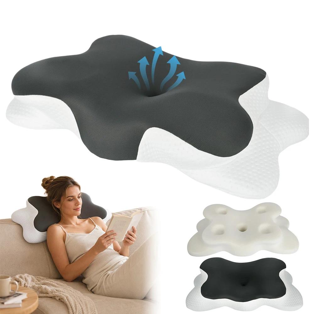 -shaped Pillow With Removable Cover, Neck And Shoulder Support, Suitable For Home And Travel