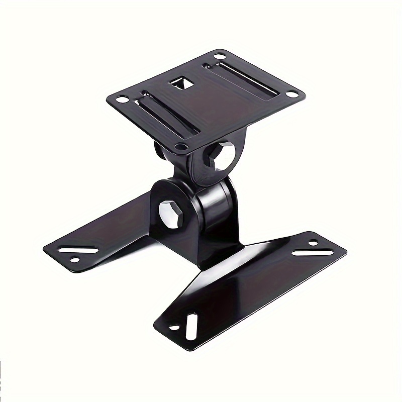 TEMU An Adjustable Black Wall Mount Bracket For Tvs And Monitors, Suitable For Most Corner Tvs Ranging From 14 To 24 Inches, Featuring 360° Rotation