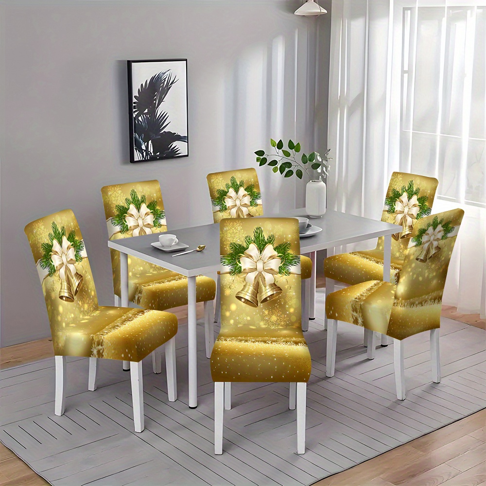 

Open-2/4/6pcs Floral/animal/geometric Pattern New Printed Chair Cover Hotel Home Integrated Chair Cover Universal Home Dining Table Living Room Kitchen Decoration Chair Cover