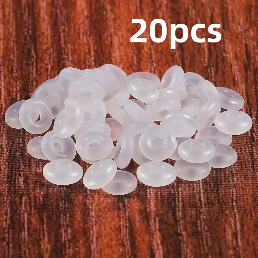 20pcs Of Silicone O-shaped Anti-slip Rings For Bracelets And Necklaces, Ideal For Jewelry Crafting Additions