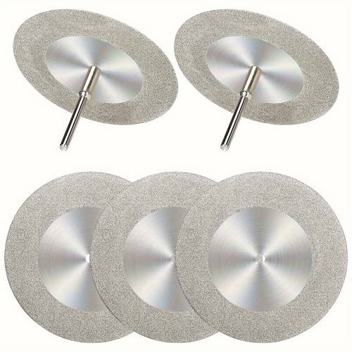 5 pack ultra thin 1mm diamond coated cutting wheels compatible with drills suitable for cutting tiles glass bottles and stone