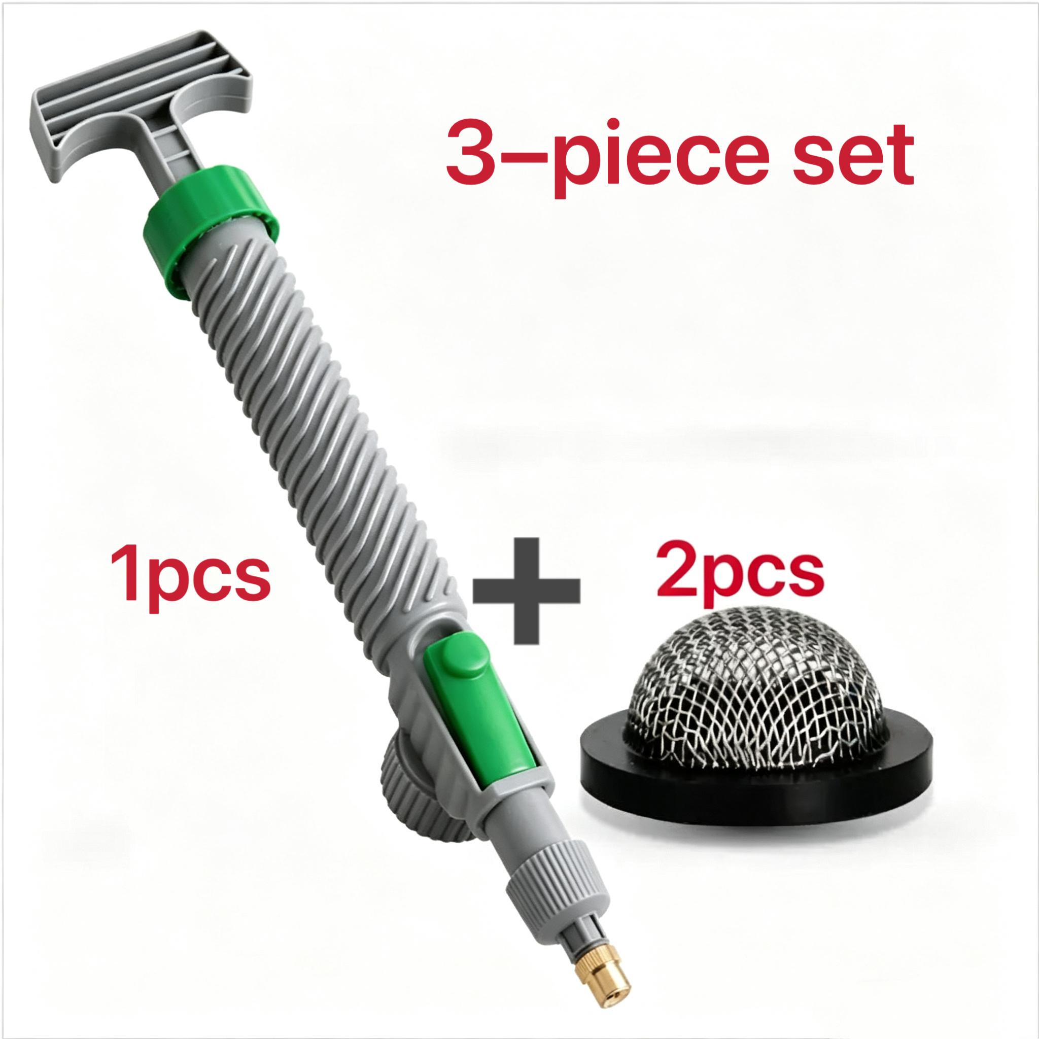 TEMU Set da 3 pezzi Spruzzatore a pompa ad pressione con ugello regolabile, a spruzzo portatile per delle piante da giardino + 2 filtri