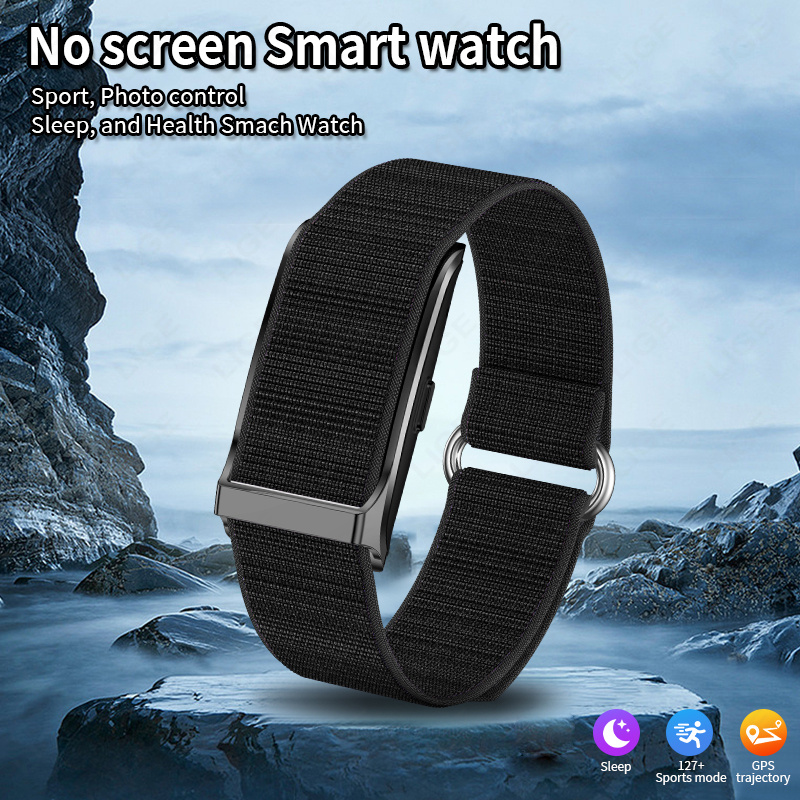     watch no screen design gps tracking 130 sports   multiple strap options bracelet search   sitting reminder multi language support usb rechargeable ideal     sleek watch design durable watchband