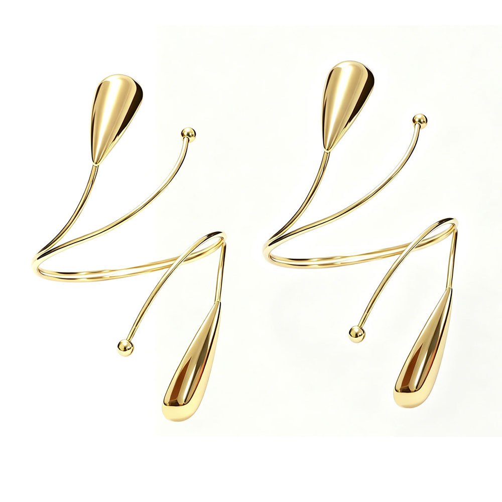 TEMU 2pcs Set 3d Stereoscopic Water Drop Shaped Metal Curtain Buckles Warm Curtain Fixing Light Curtain Clips Creative Individual Curtain Decoration