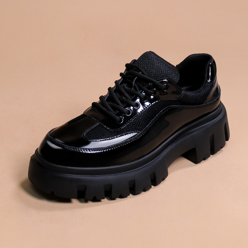 TEMU Vintage Flat Shoes Versatile Business Dress Round Toe Men's Shoes