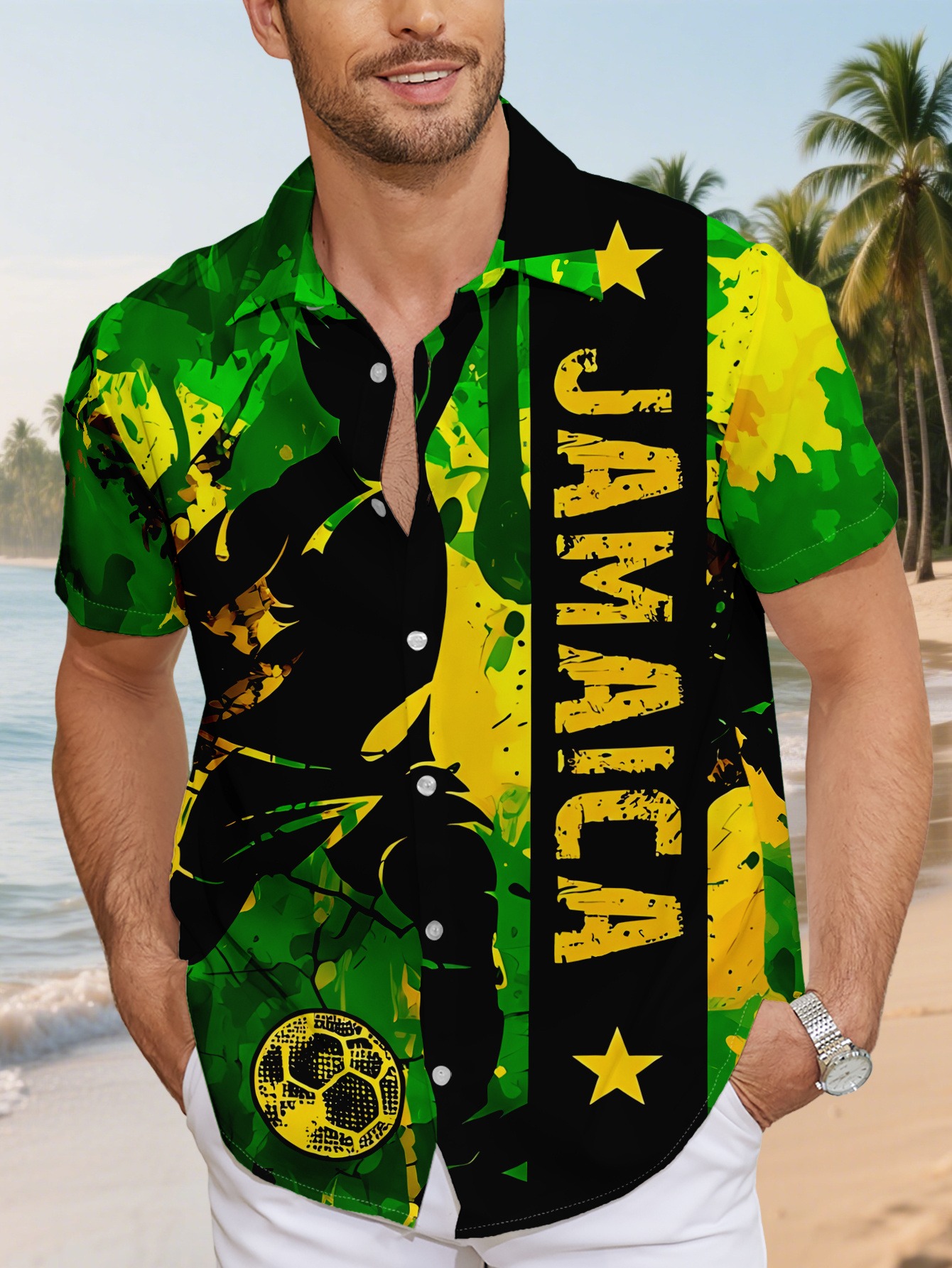 jamaican dress shirt Jamaica Shirt One Love