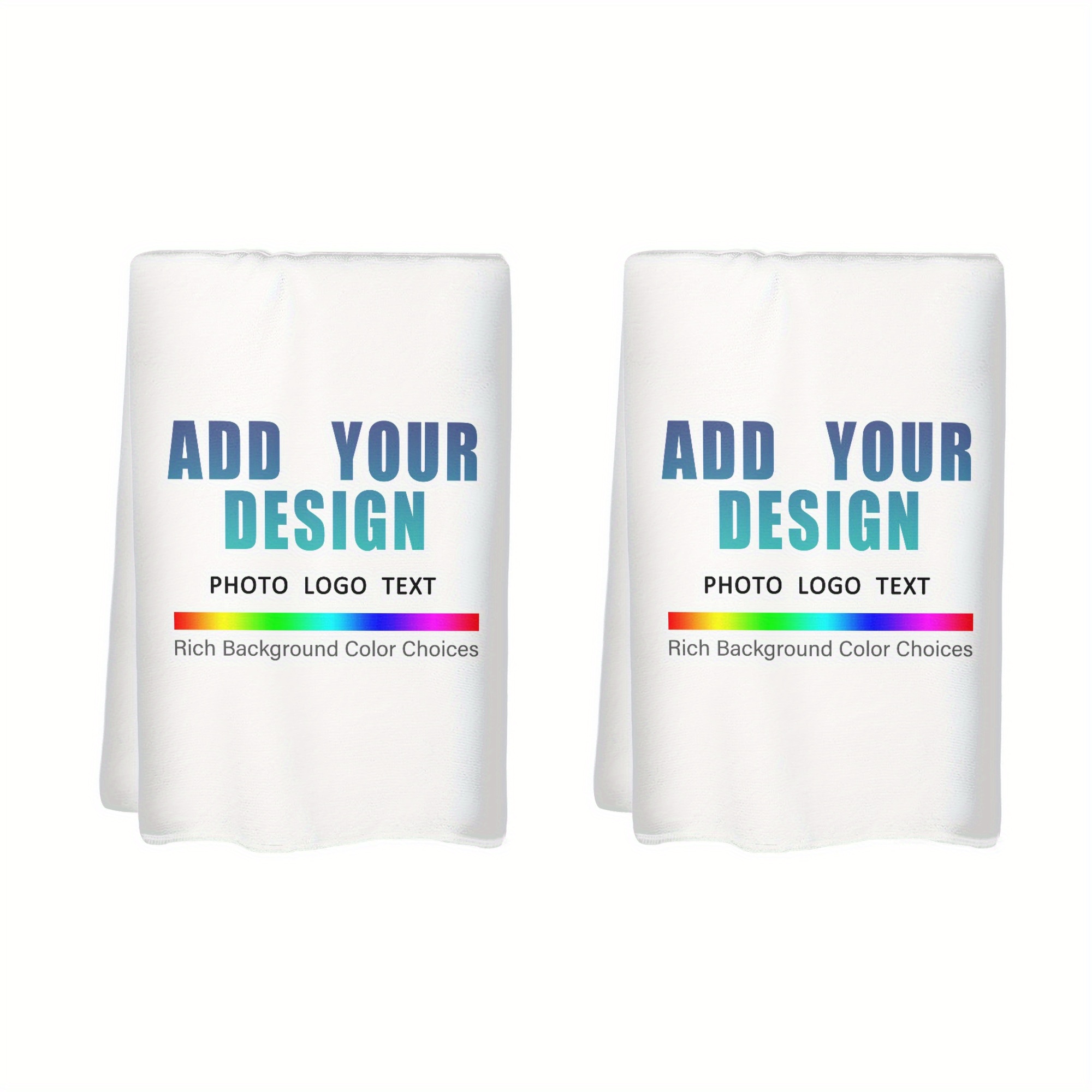 

Custom 1/2pcs Custom Kitchen Towels 18x26 Inch, Design Text Image Or Photo Print Bathroom Personalized Hand Towel For Gym And Spa