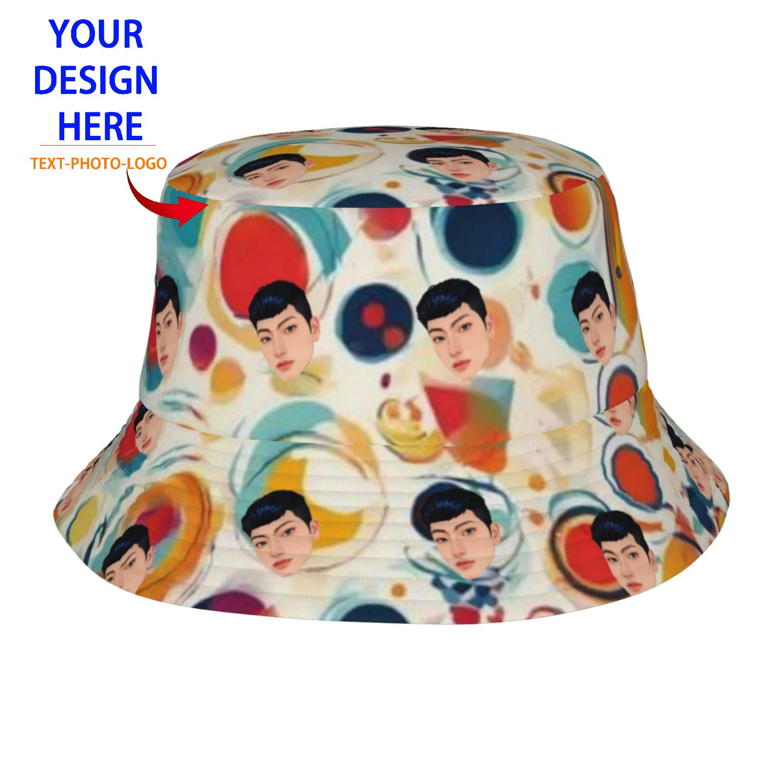 never give creative monogram print unisex bucket hat summer  display picture 3