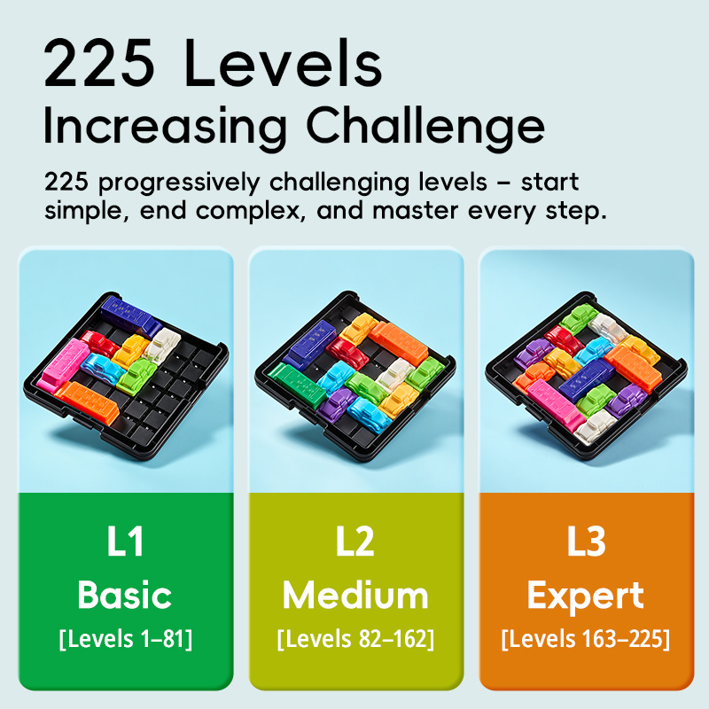 Car Jam Puzzle Game, 225 Levels Logic Board Game