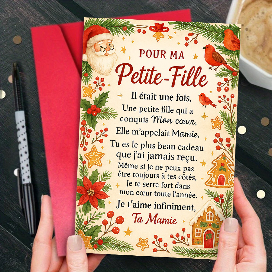 TEMU Une carte de Noël réconfortante, pour que -parents expriment et chaleur à famille pendant les fêtes, spécialement conçue pour les célébrations
