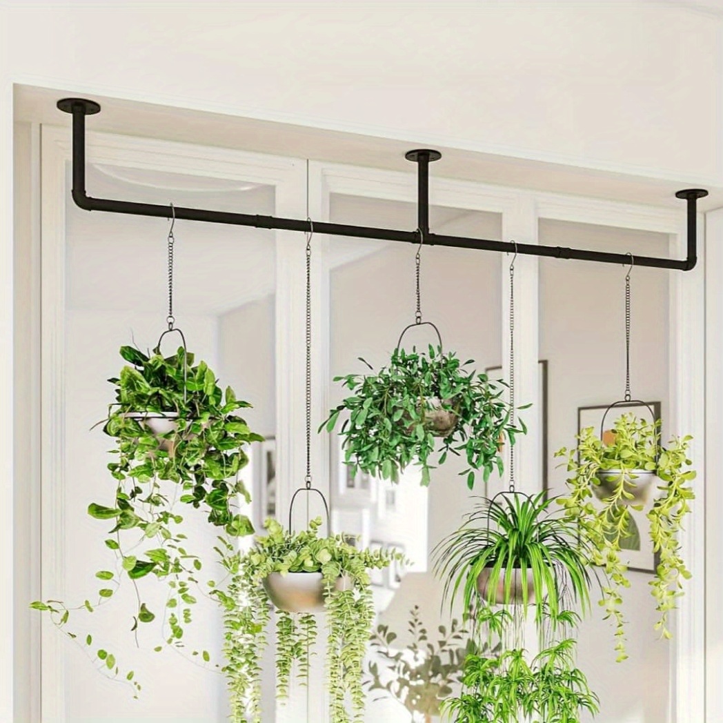 1pc black plant hanger indoor hanging planters rod indoor - Temu Finland