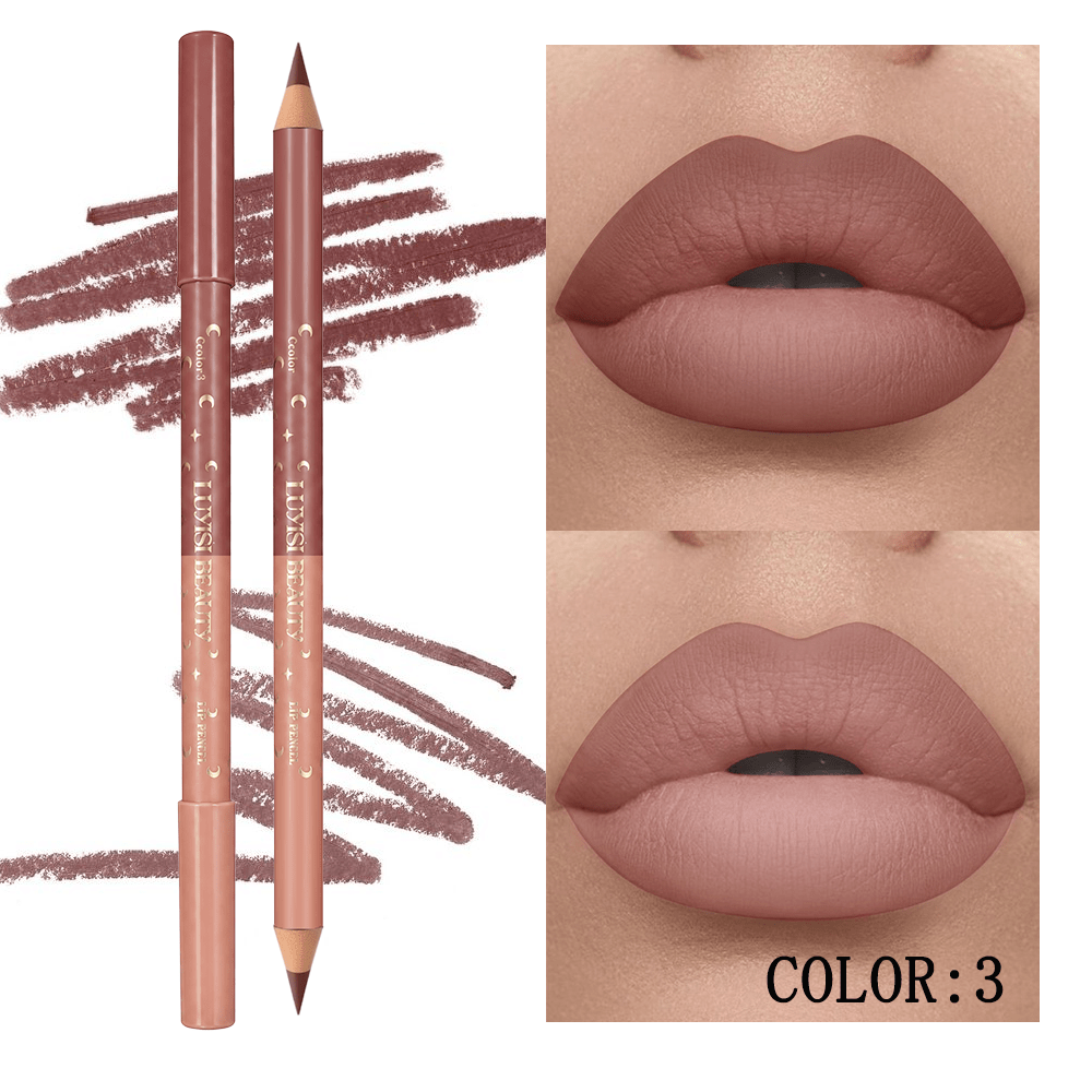 Image of 6 Colors Nude Brown Lip Liner Makeup - Waterproof And Matte Pencil, Long-lasting And Durable, Smooth And , Non-smudge, Contouring, Filling And Layering