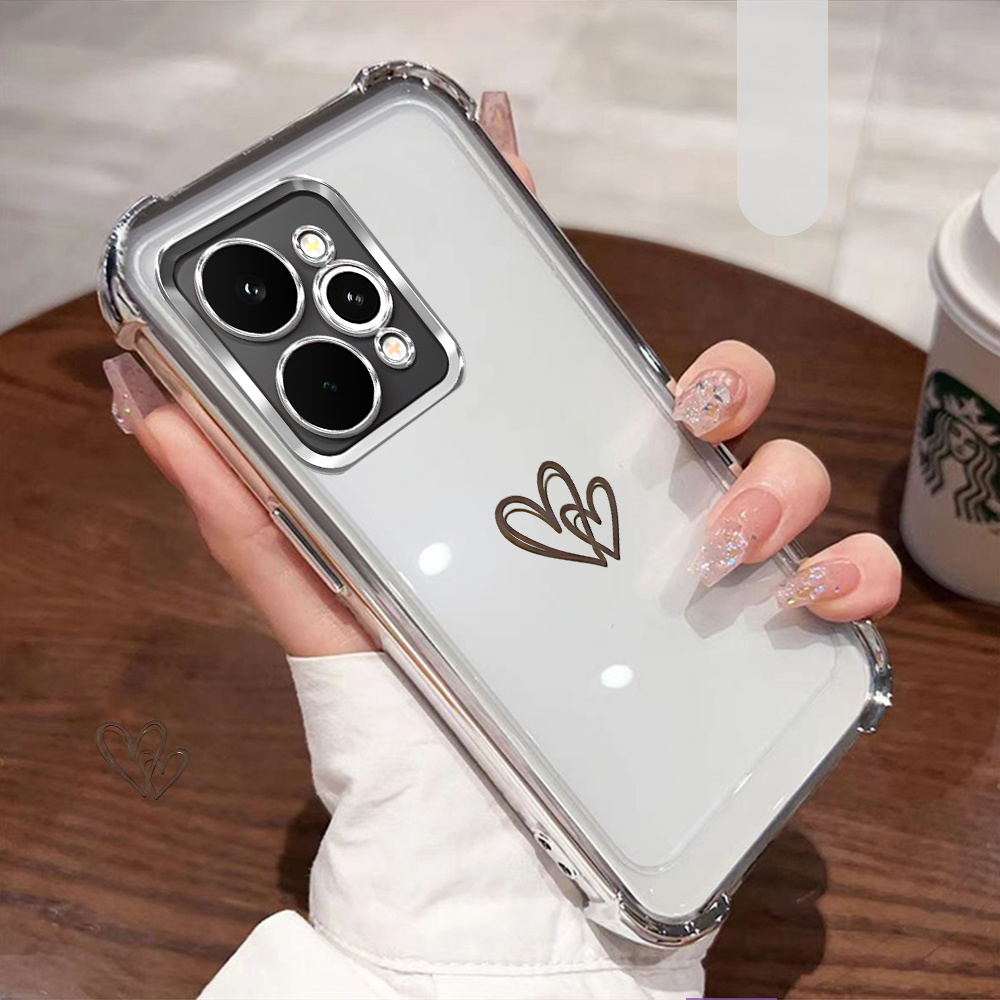 TEMU Чохол для телефону - для Realme 15T/ для Realme 15/ для Realme 15 Pro/ для Realme 14/ 13 PRO PLUS/ 13+ 5G Прозорий чохол для телефону,