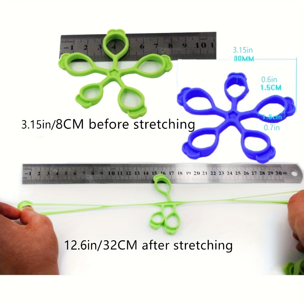 3pcs Finger Stretcher & Hand Resistance Bands Grip Strength Trainer