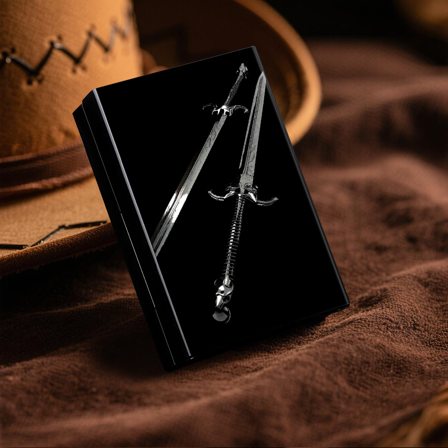 cigarette and sword Skull smoking cigar or with  Royalty-Free Vector sword in one hand cigarette