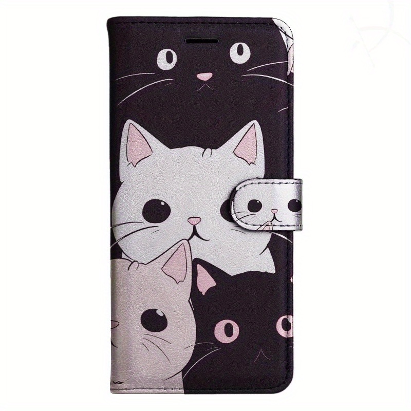 TEMU Phone Case: Cat Team Magnetic Flip Wallet Case With D Holder Stand For Oneplus Nord Ace N100 N10 9 Ce N200 N20 2t 10t 11 3 4 N30 12 12r