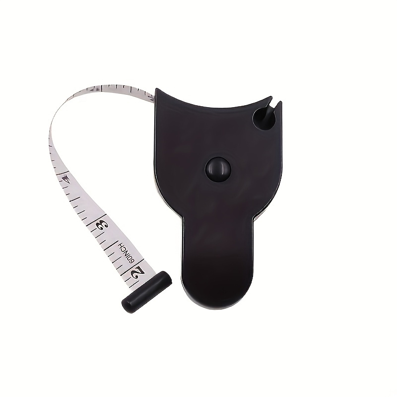TEMU 1pc Soft Tape Measure For Body, Waist, Bust, And Thighs - Retractable Fitness Tape, Plastic, Convenient For Home And Gym Use