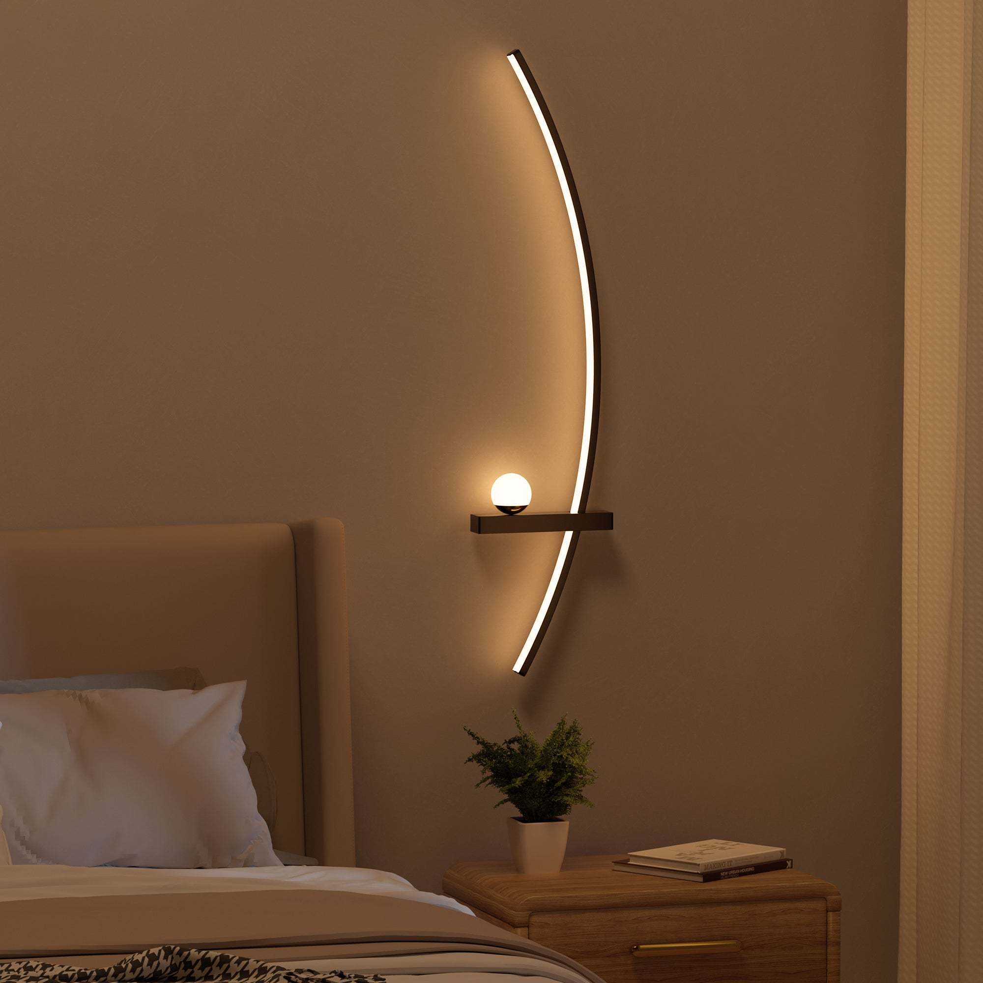bedroom wall lights led wall lamps bedroom warm/white light - Temu Canada