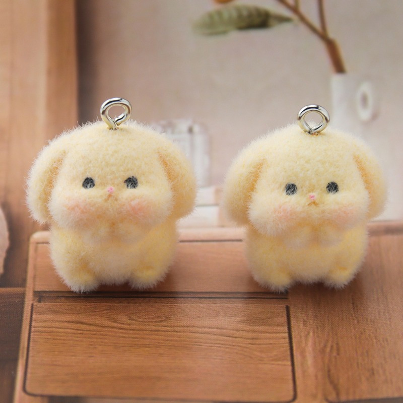 Light Puppy Keychain Amigurumi Dog Keycahin PATTERN, Crochet Dog