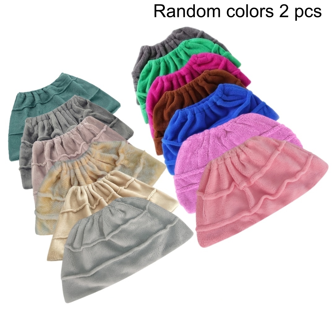 TEMU 2 piezas Fundas de fregona de color aleatorio - Paños de repuesto absorbentes, uso dual húmedo y , cubierta y toalla de limpieza, compatible con