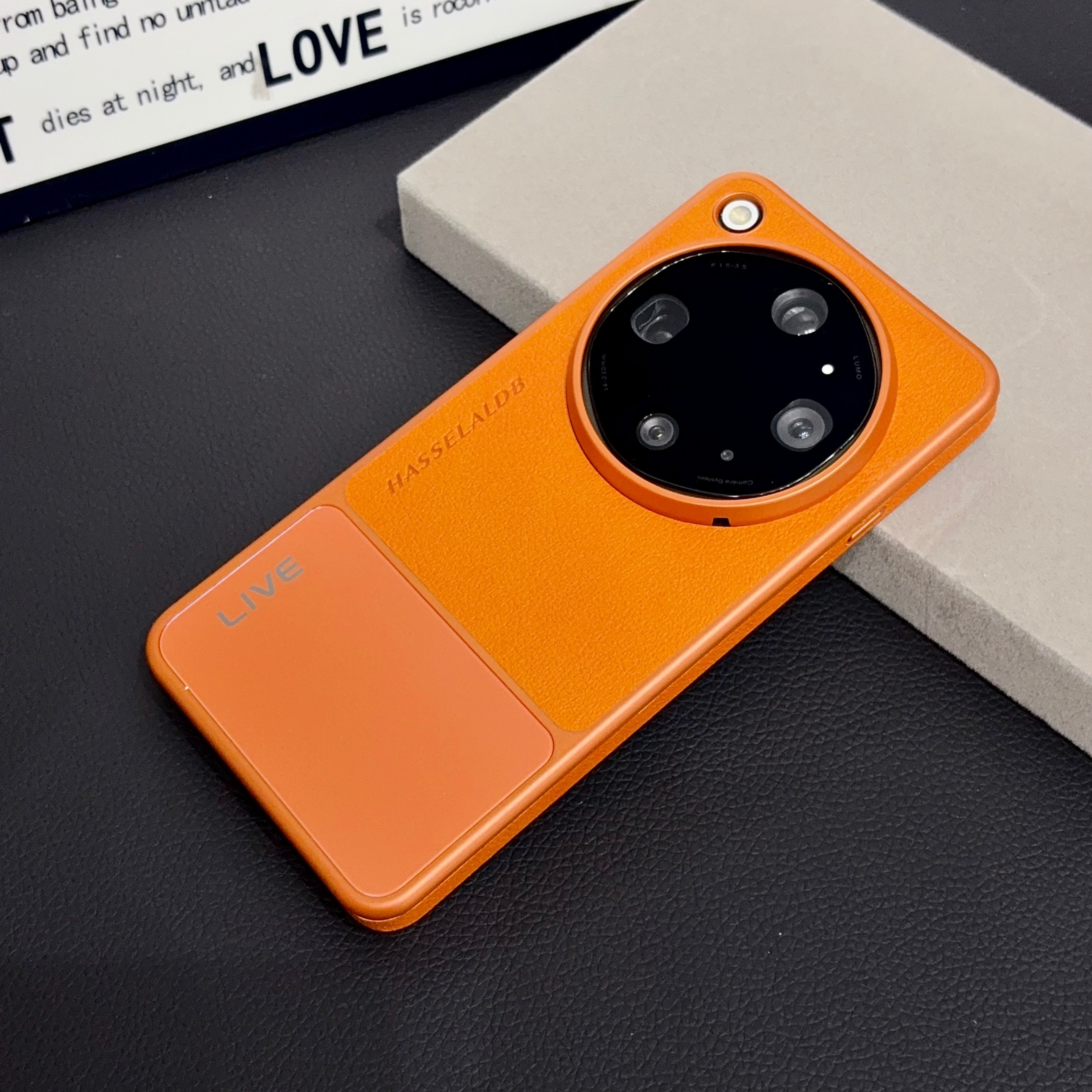 TEMU Phone Case - Hot New Arrival Luxury Minimal Lychee Grain Case, -feel Business Anti-drop Shell For Oppo Find X9 Ultra