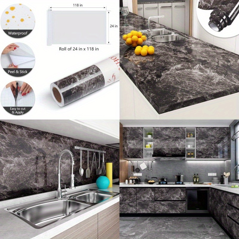 How to Put Contact Paper on Kitchen Countertops 