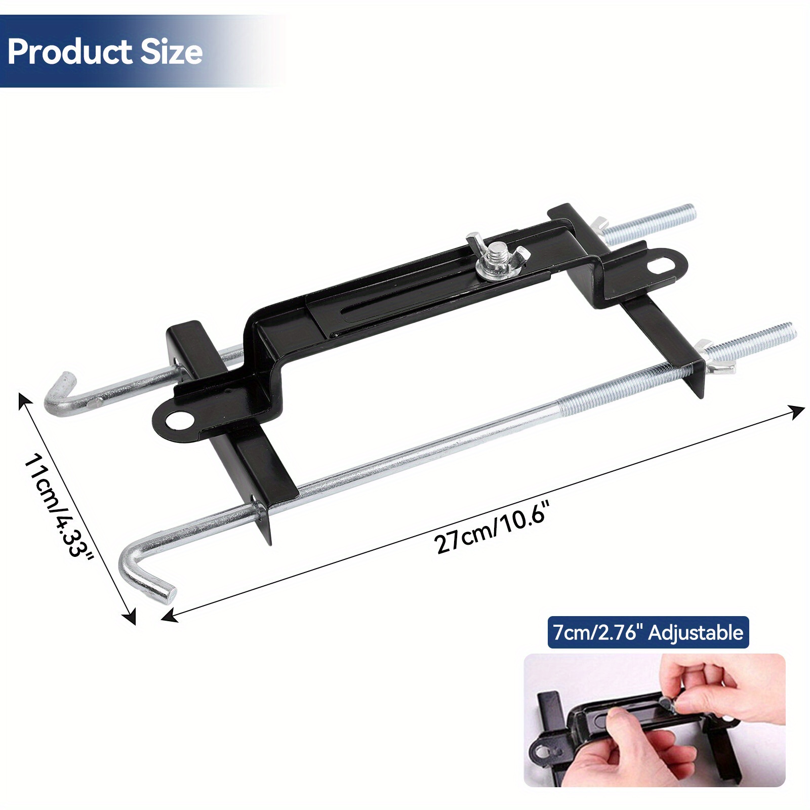 Universal Battery Holder Metal Adjustable Clamp Bracket Kit Tool