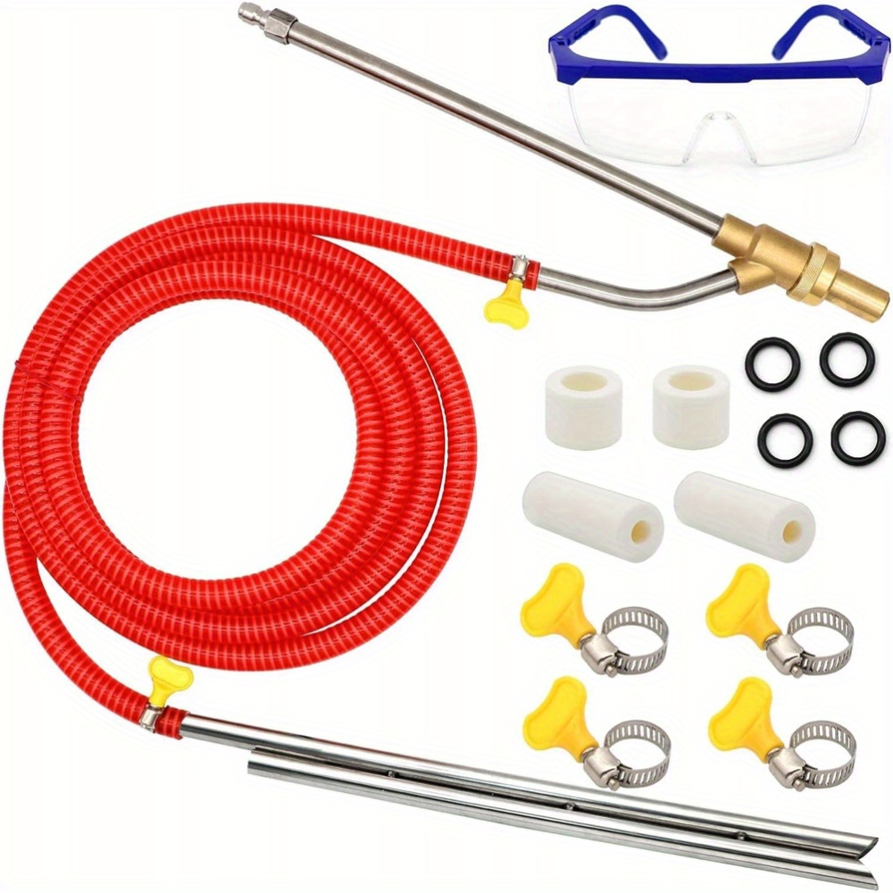 Image of Sandblasting Kit With 1/ 4" Quick Connector, 5000psi, 8gpm High Pressure, Sandblasting Media For Removing Rust, Graffiti, Paint And Grease