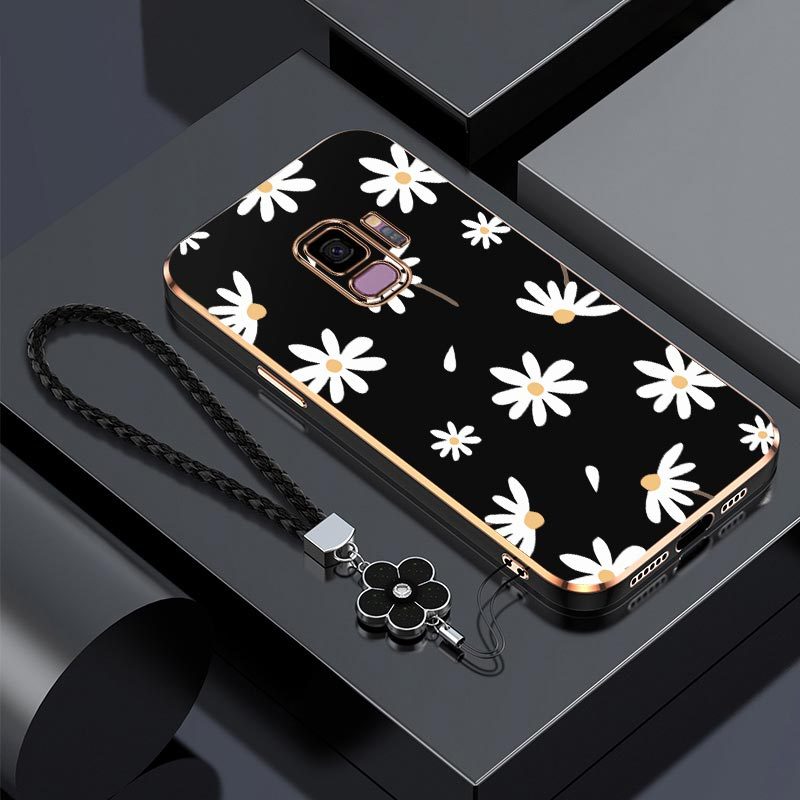 TEMU Coque de téléphone - Coque légère et confortable pour Samsung S9, avec un design floral facile, parfaite pour un usage