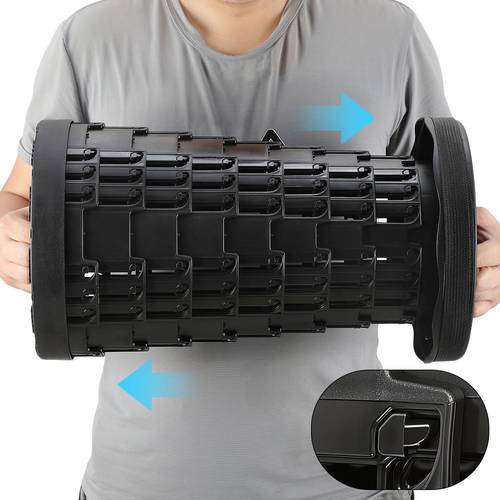 klapphocker höhenverstellbarer, tragbarer küchenhocker, platzsparender mini-hocker, max. 150 kg, schwarz, blau, rot