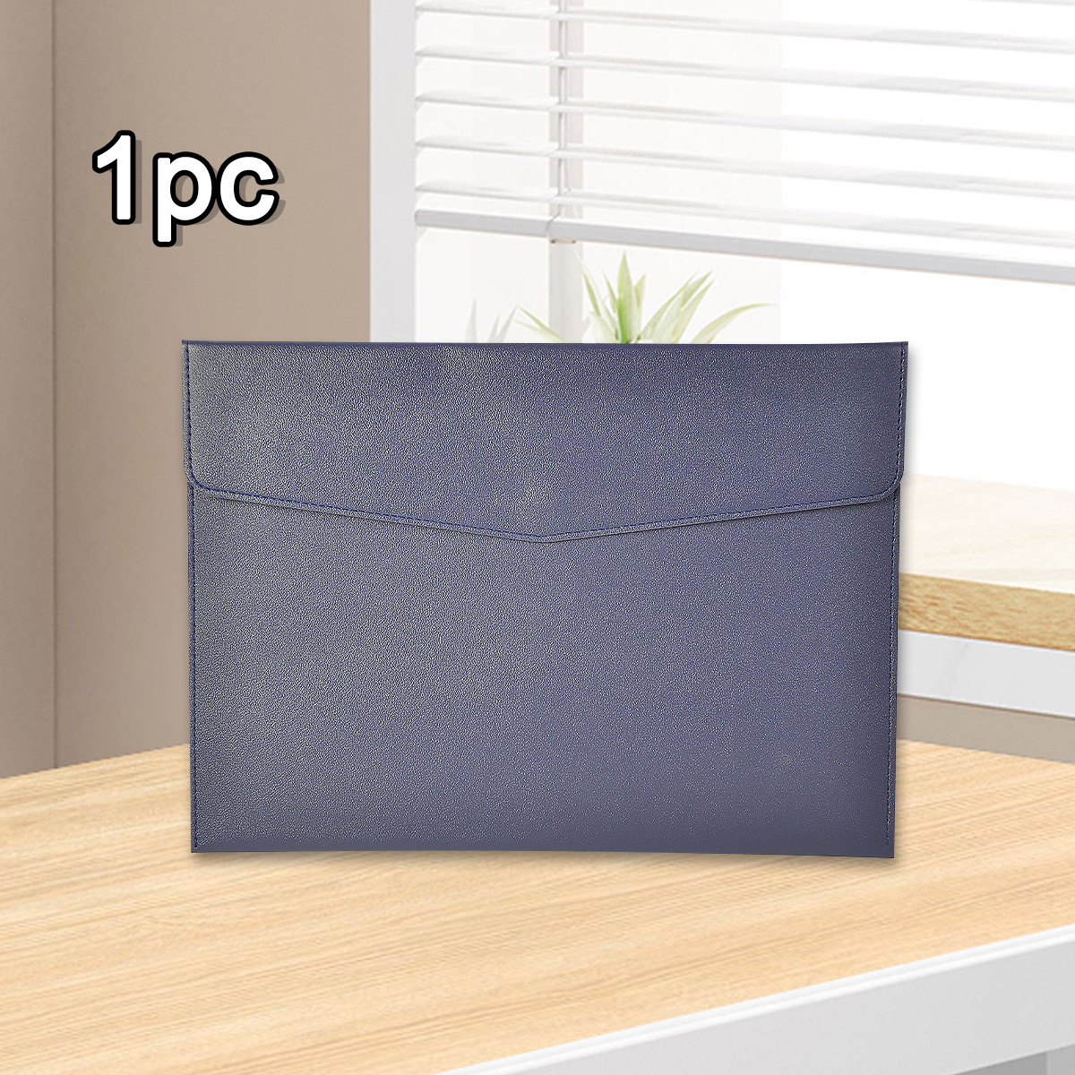 TEMU 1pc A4 Magnetic Snap Envelope Folder, Wear-resistant And Scratch-proof, Bag For Meetings, Can Store , , And Files, Multiple Colors , Office