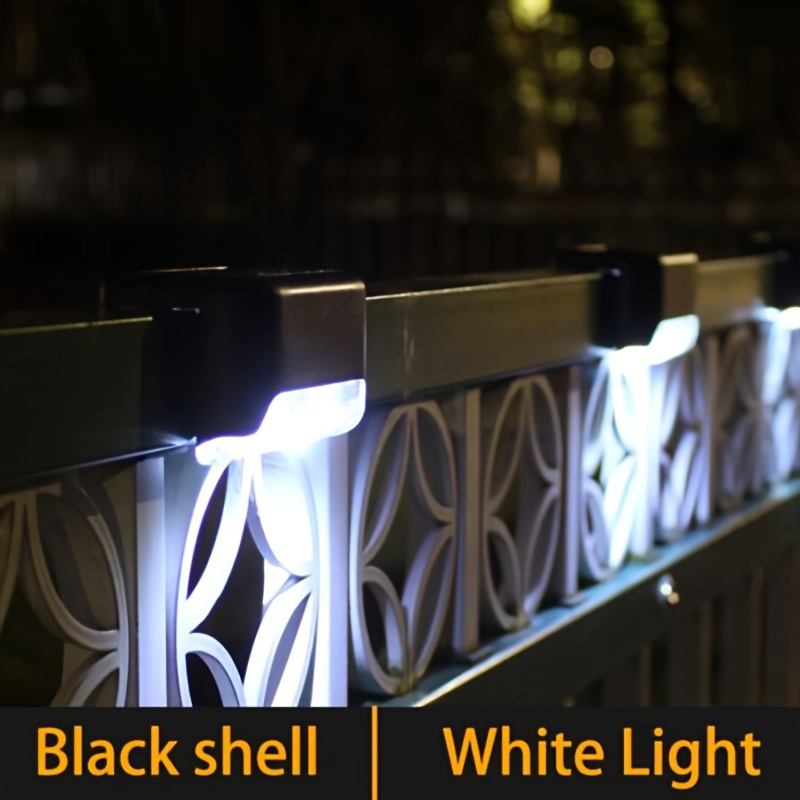 TEMU Set Of 10 Solar-powered Outdoor Deck Lights, Designed To Be Waterproof, Led Lights Are Perfect For Decorating Patios And Railings, Stairs,