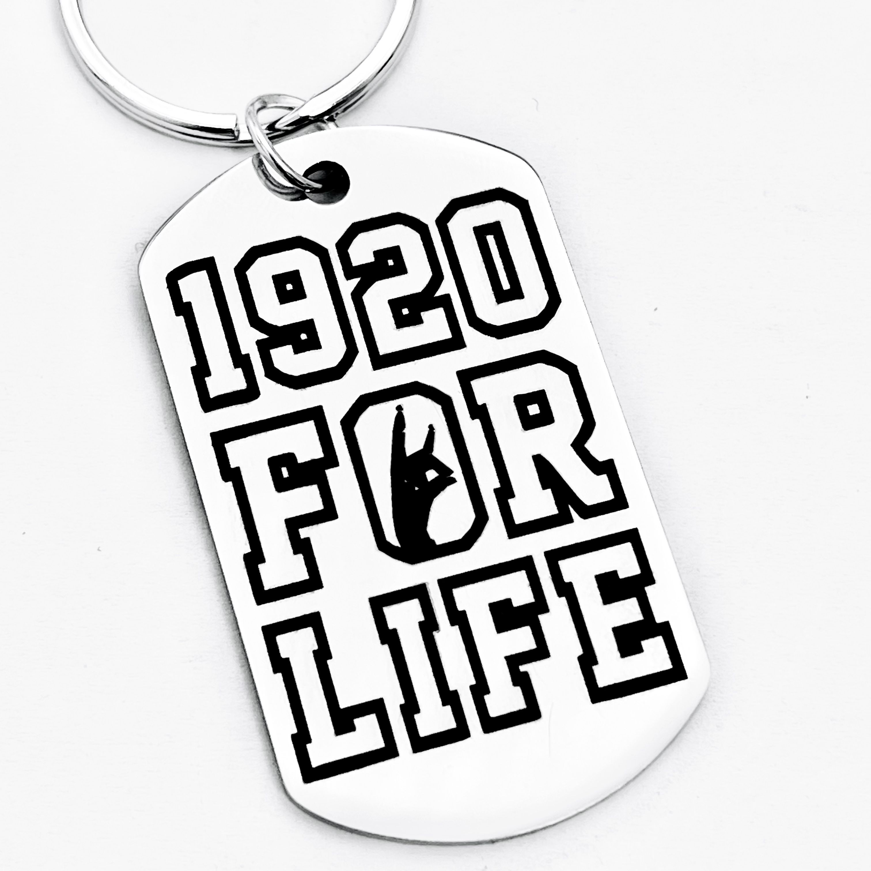 

1920 For Life Sorority Jewelry, Stainless Steel Keychain, Creative Personalized Accessory, Perfect Gift For Parties And Holidays.