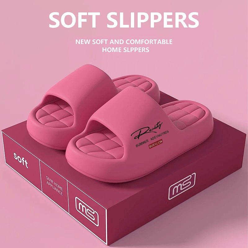 2026-new Summer Women' Color Thick Sole Slippers, -dry Non-slip Slides For Home Bathroom Outdoor, Women Shoes