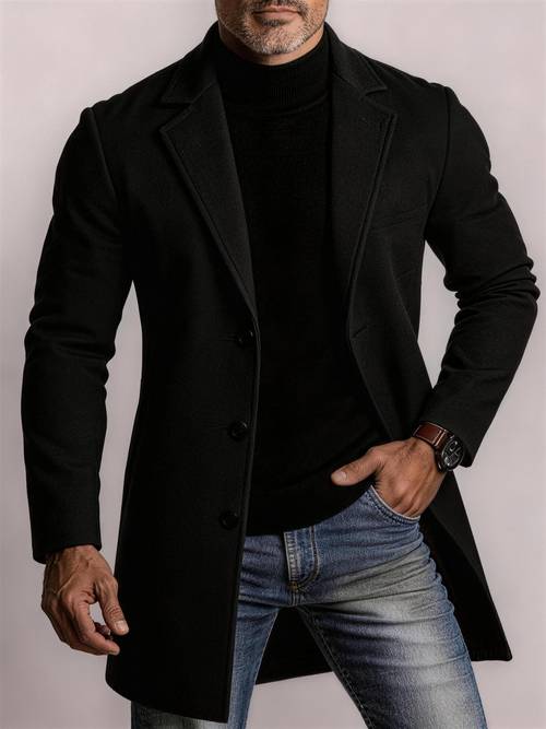 length coat single breasted fit coat shows anti wrinkle business casual versatile commuter trench coat