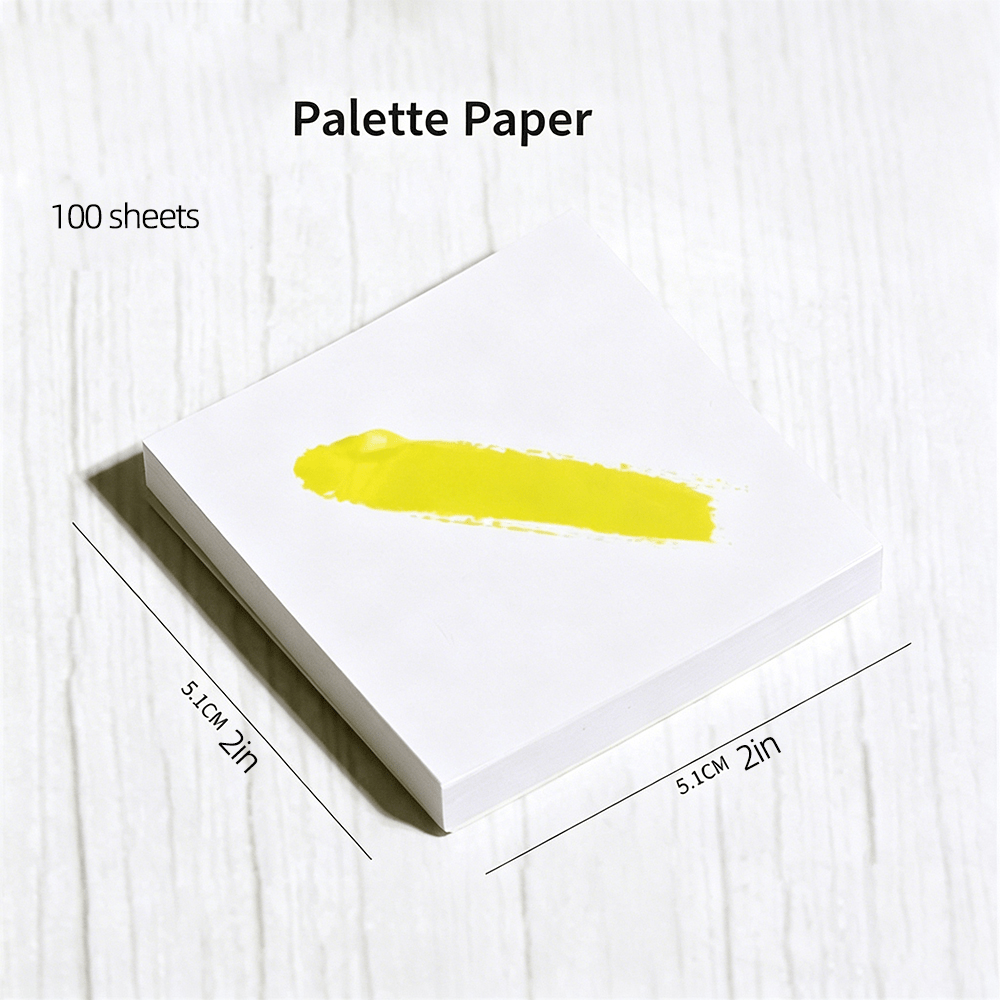 TEMU 100pcs Fine Waterproof Nail Art Mixing Palette Papers - /korean Portable Gel Polish & Resin Color Chart Suitable For , Nail Artists, Gel Polish