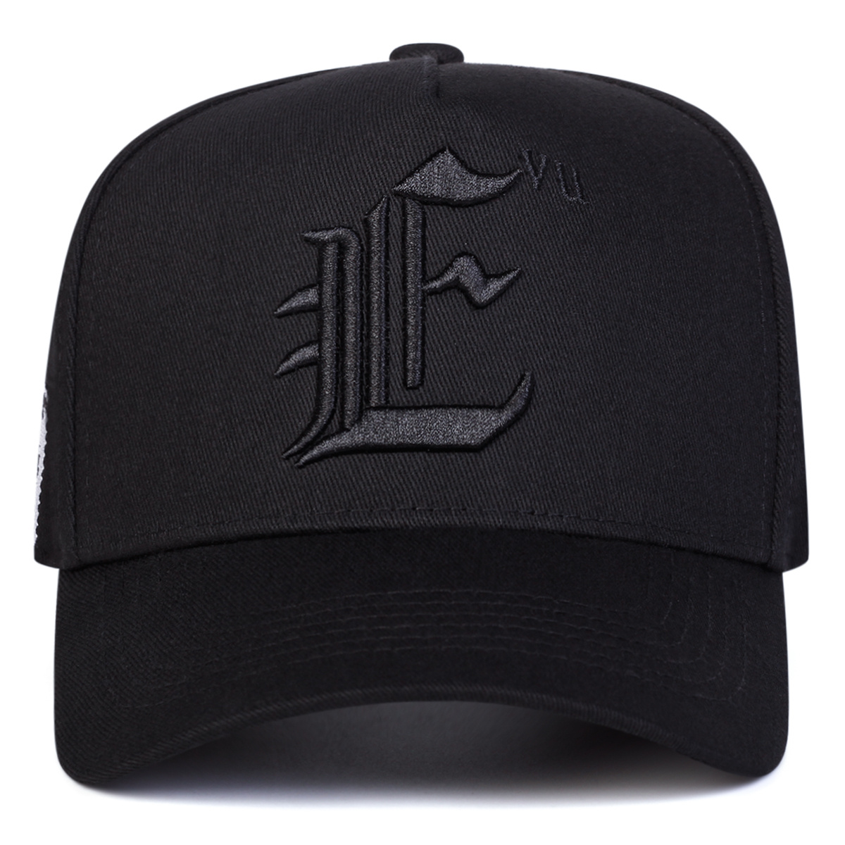 TEMU 1 Casquette de baseball brodée E pour homme, chapeau décontracté à panneaux, réglable pour l'extérieur, convient pour de printemps et d'automne,